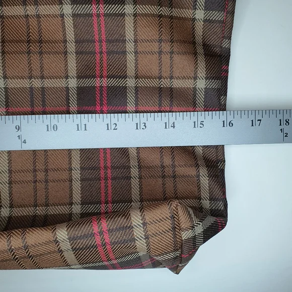 Merrell Large Tote Bag Plaid Brown Reversible tote bag NWT - Picture 6 of 11